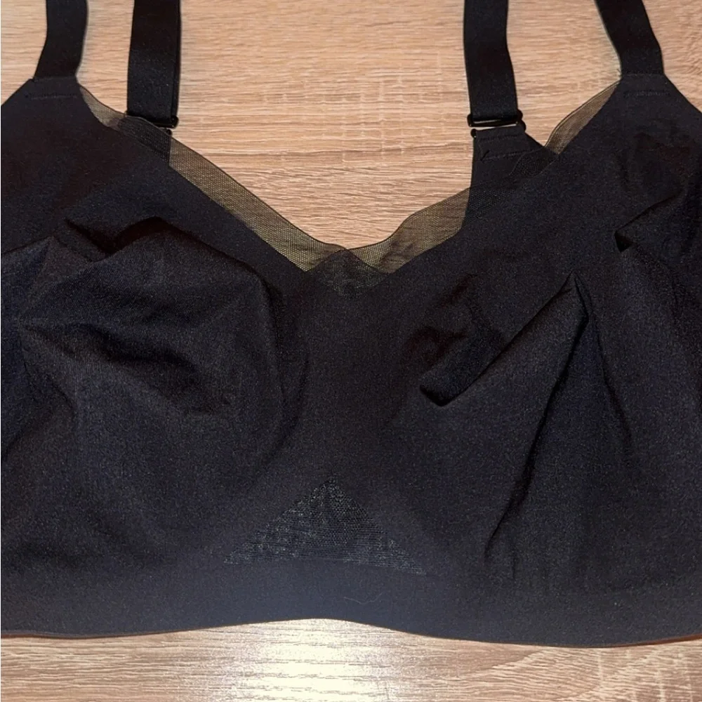 Honeylove CrossOver Wireless Black Bra Size 1X‎ 40C/D